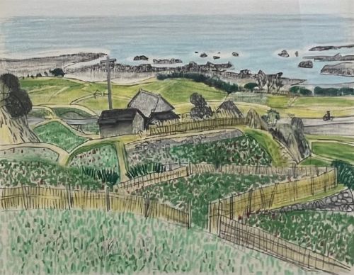 髙田誠　「海辺の花畑」の買取画像